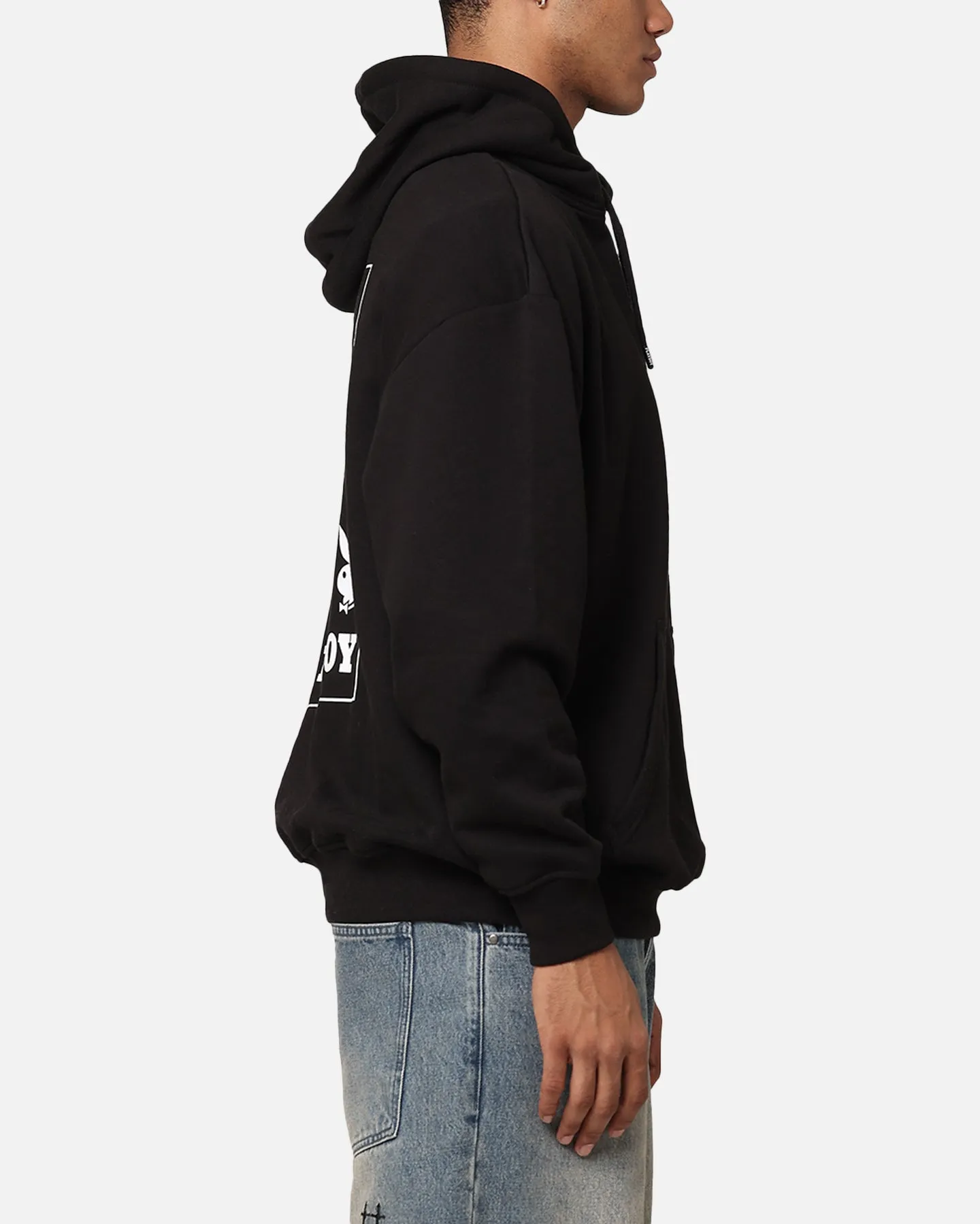 Playboy Wiederholung Häschen Stapel Hoodie Schwarz