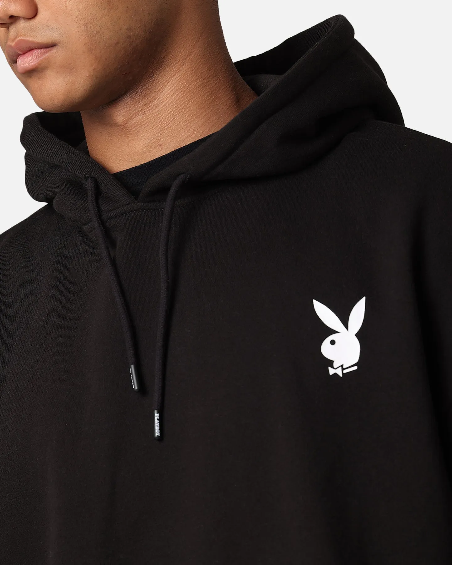 Playboy Wiederholung Häschen Stapel Hoodie Schwarz