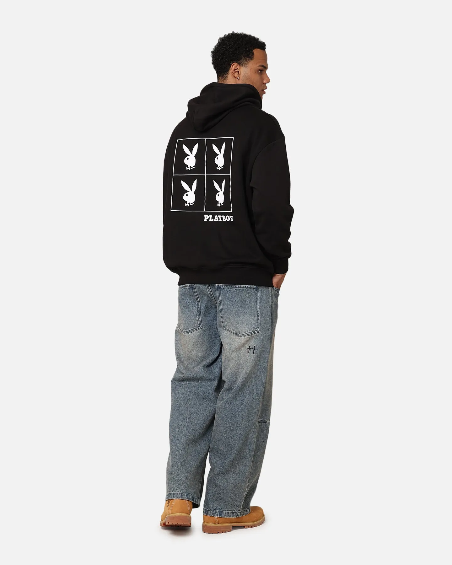 Playboy RHD Quadratisch Kapuzenpullover Schwarz