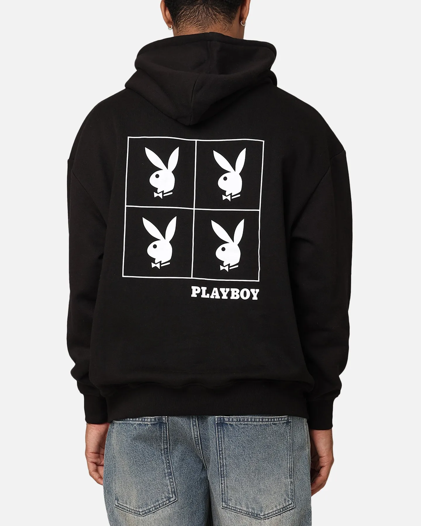 Playboy RHD Quadratisch Kapuzenpullover Schwarz