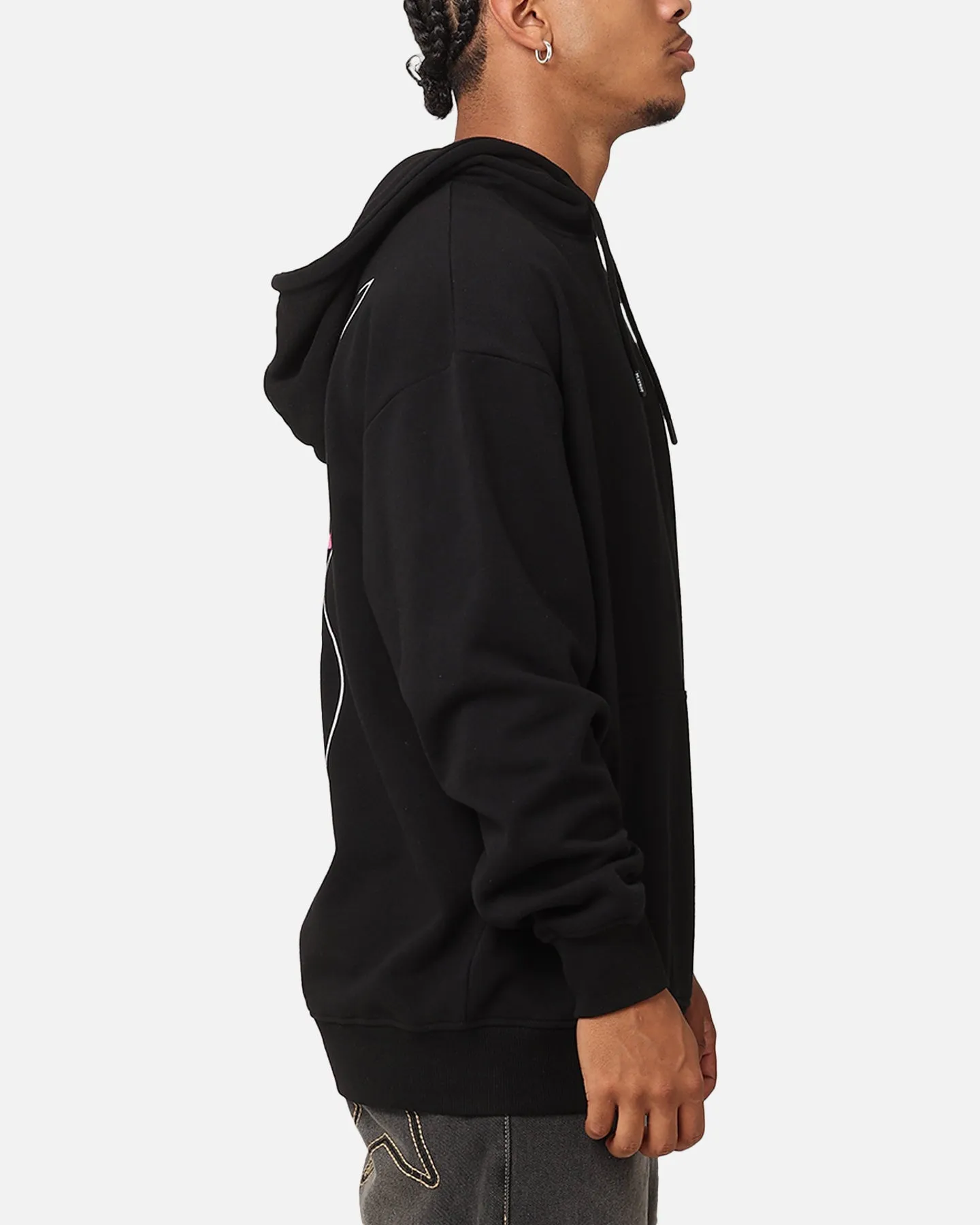 Playboy Wavy Stack Hoodie Schwarz