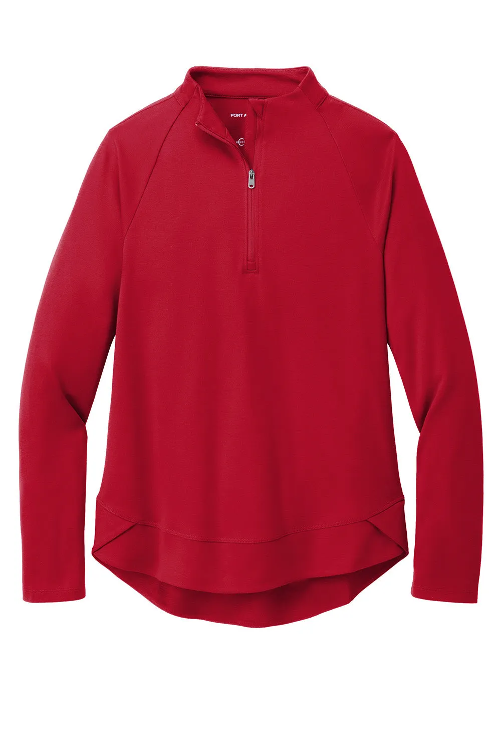 Port Authority Damen C-FREE Cypress Reißfestes 1/4-Zip Sweatshirt - Kräftiges Rot