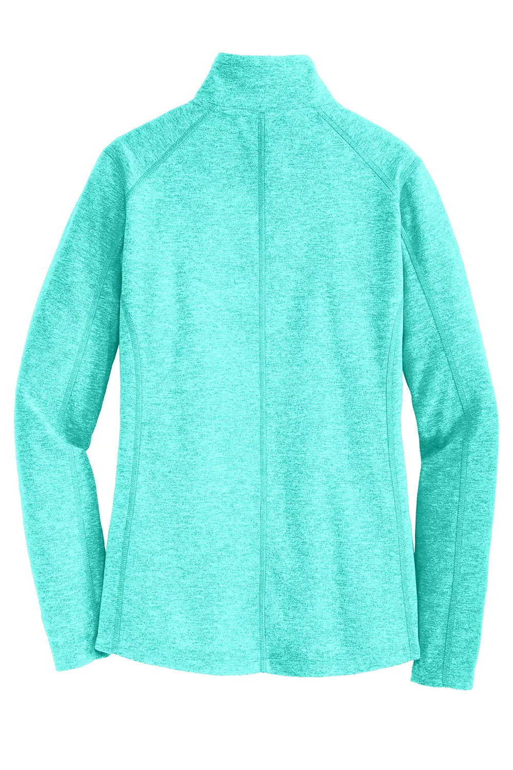 Port Authority Damen Pullover mit Reißverschluss, pillenbeständig, meliertes Mikrofleece - Aquagrün meliert