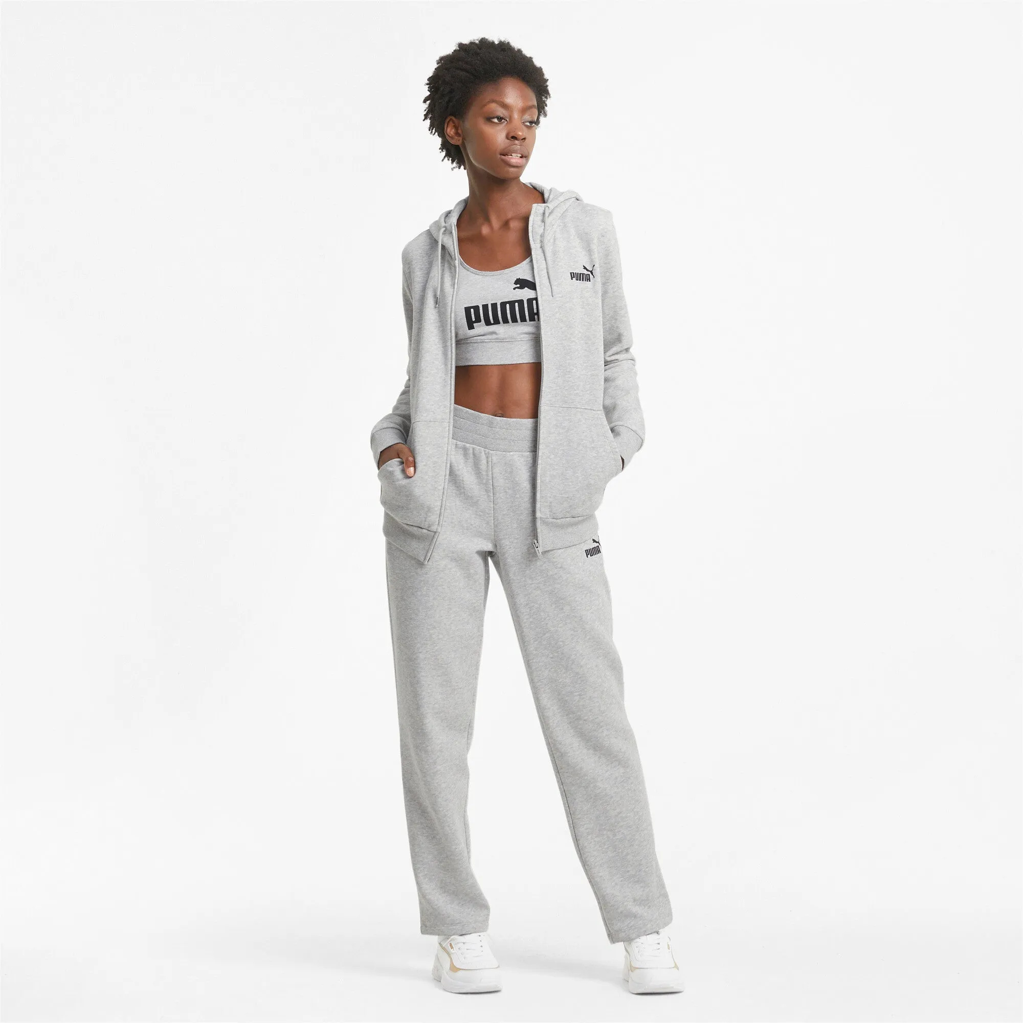 PUMA Damen Essentials Full-Zip Hoodie