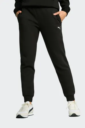 PUMA DAMEN ESSENTIALS SWEATPANT MIT KLEINEM LOGO IN SCHWARZ