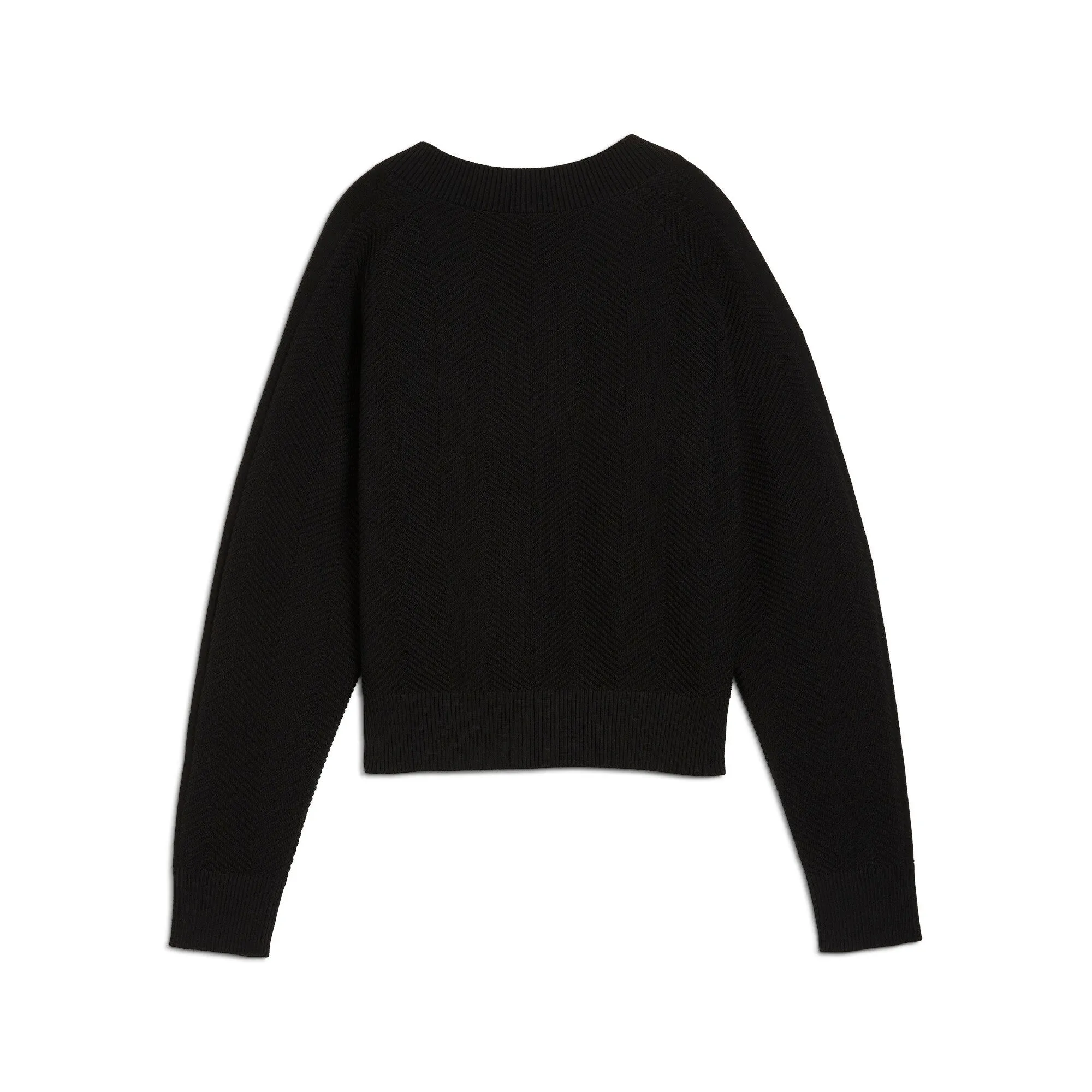 PUMA Damen T7 Strick-V-Ausschnitt Crew