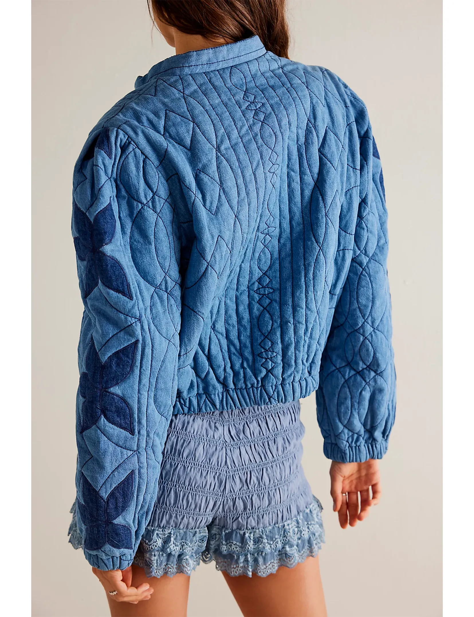 Quinn Steppjacke, Indigo/Kombi Kleidung_free-people