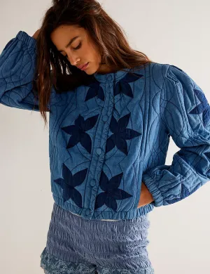 Quinn Steppjacke, Indigo/Kombi Kleidung_free-people