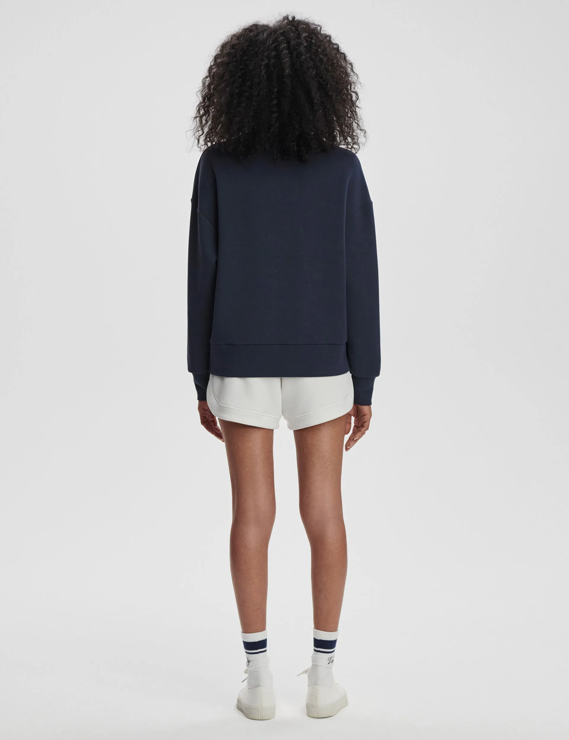 Rasco Namensvetter Sweat - Marineblau/Weiß