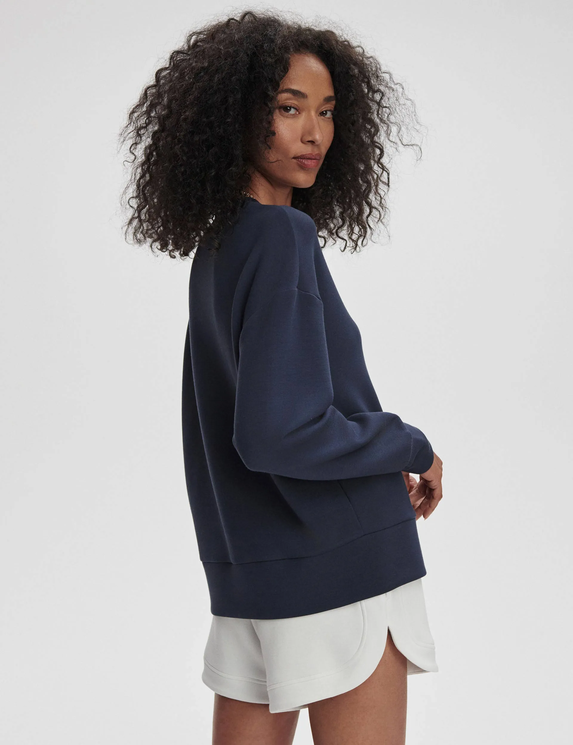 Rasco Namensvetter Sweat - Marineblau/Weiß