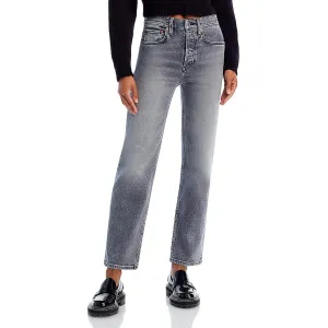 RE/DONE Damen 70er Jahre Stove Pipe Hoher Bund Gerade Bein Jeans