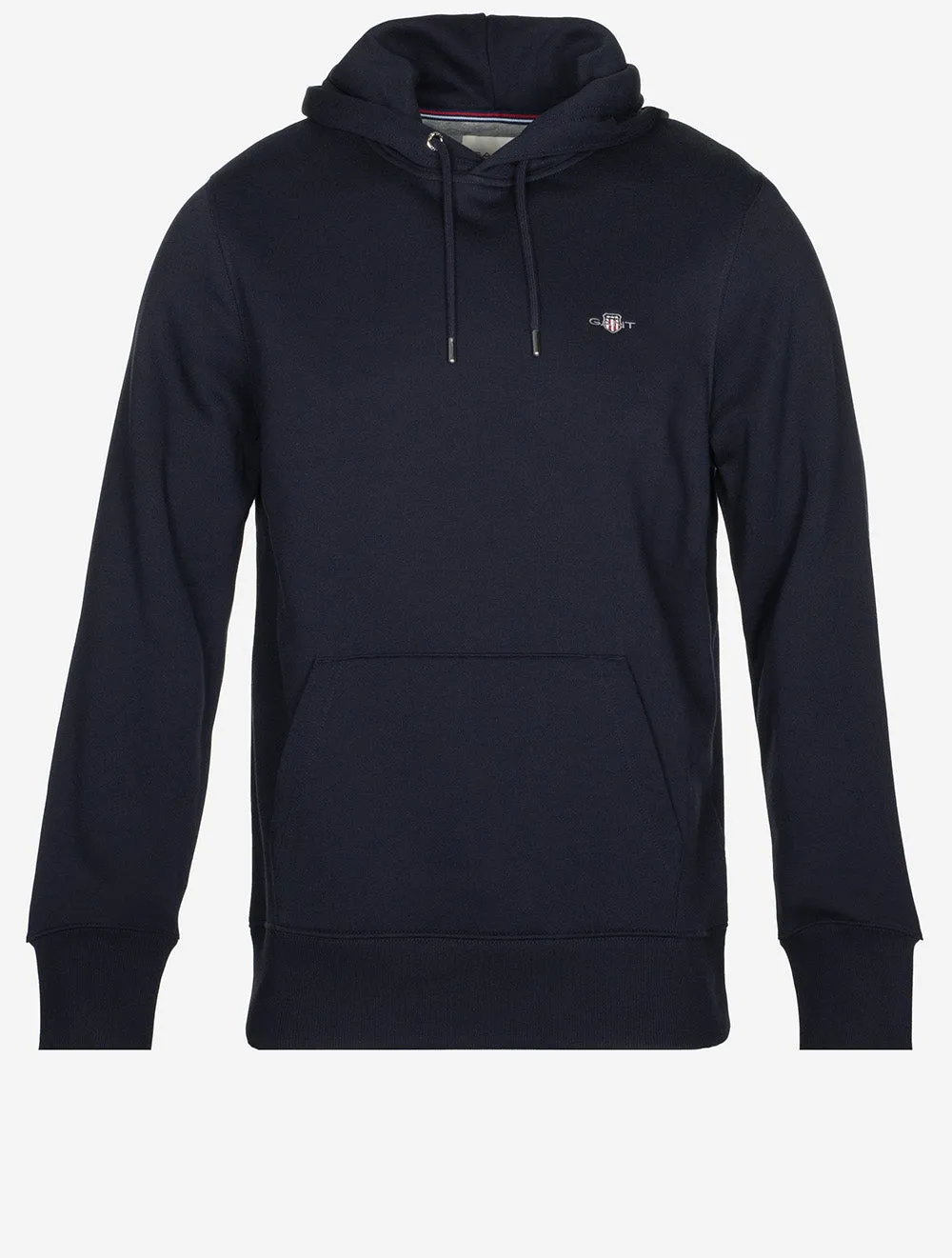 Regular Fit Shield Kapuzenpullover Abendblau
