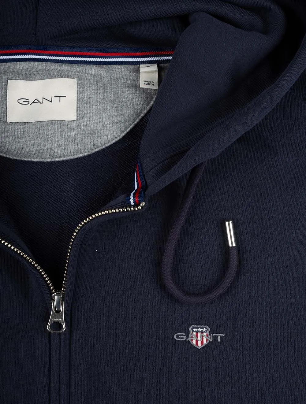 Regular Shield Full-Zip-Hoodie Abendblau
