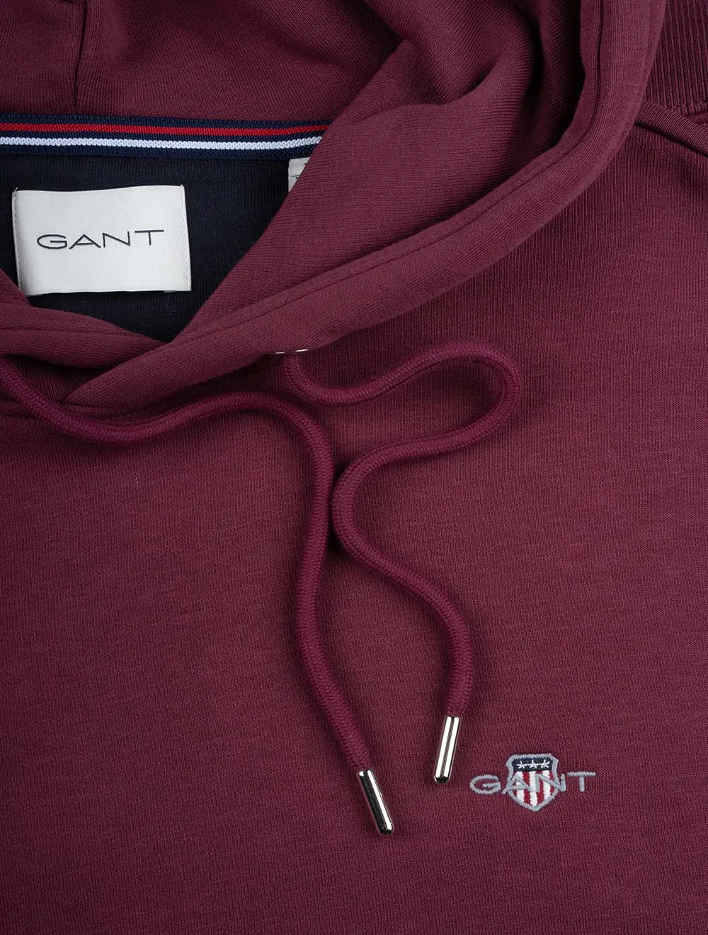 Regular Shield Hoodie Weinrot