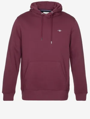 Regular Shield Hoodie Weinrot