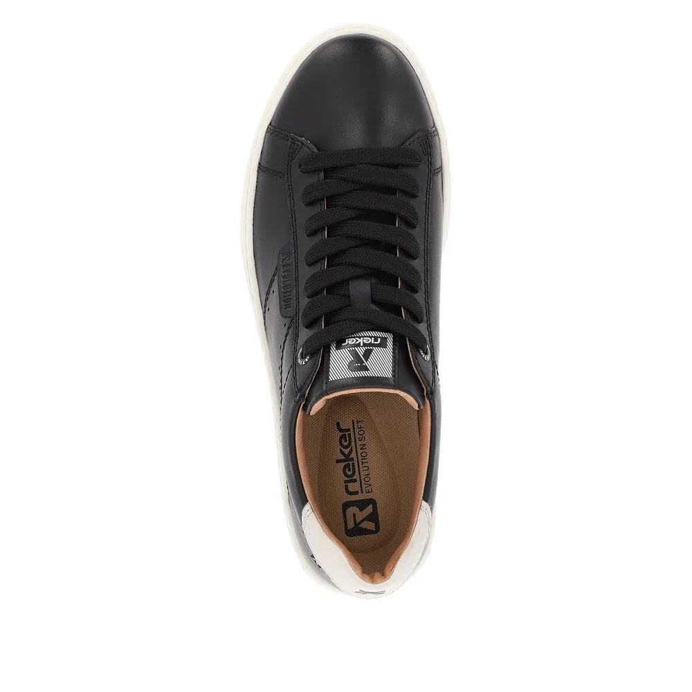 Rieker Schuhe U0704-00 Schnürsneaker Schwarz