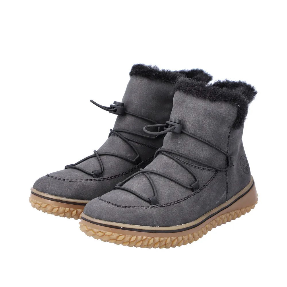 Rieker Schuhe Z4278-45 Anthrazit/Schwarz Bungee RTex