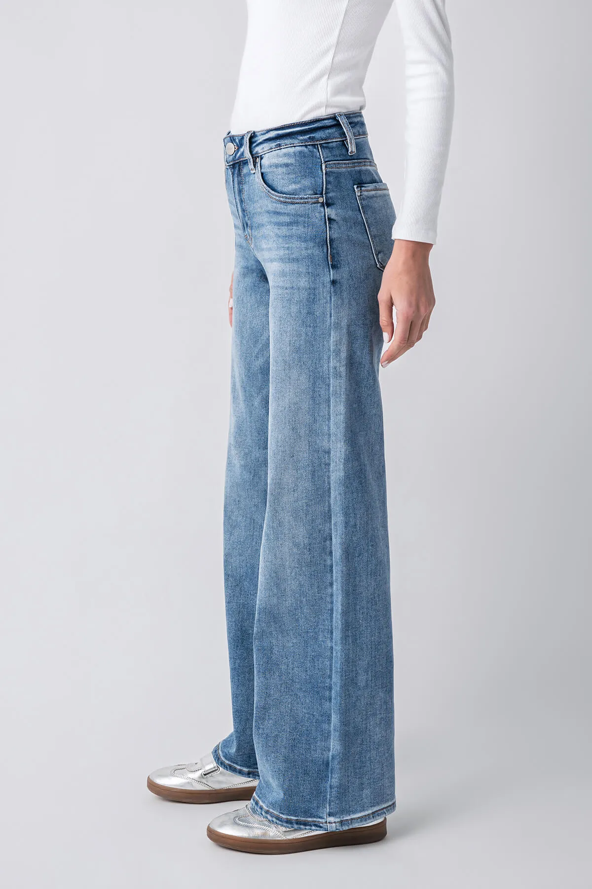 Risen Courtney Midrise Weitbeinjeans