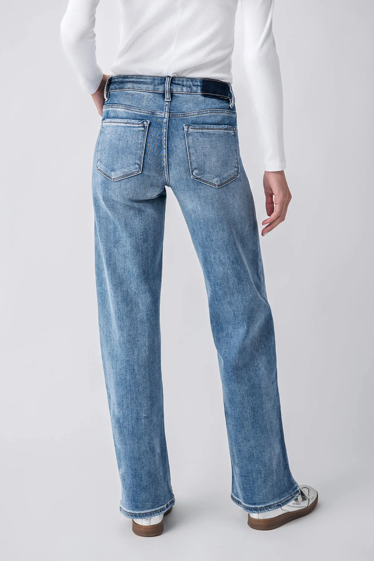 Risen Courtney Midrise Weitbeinjeans