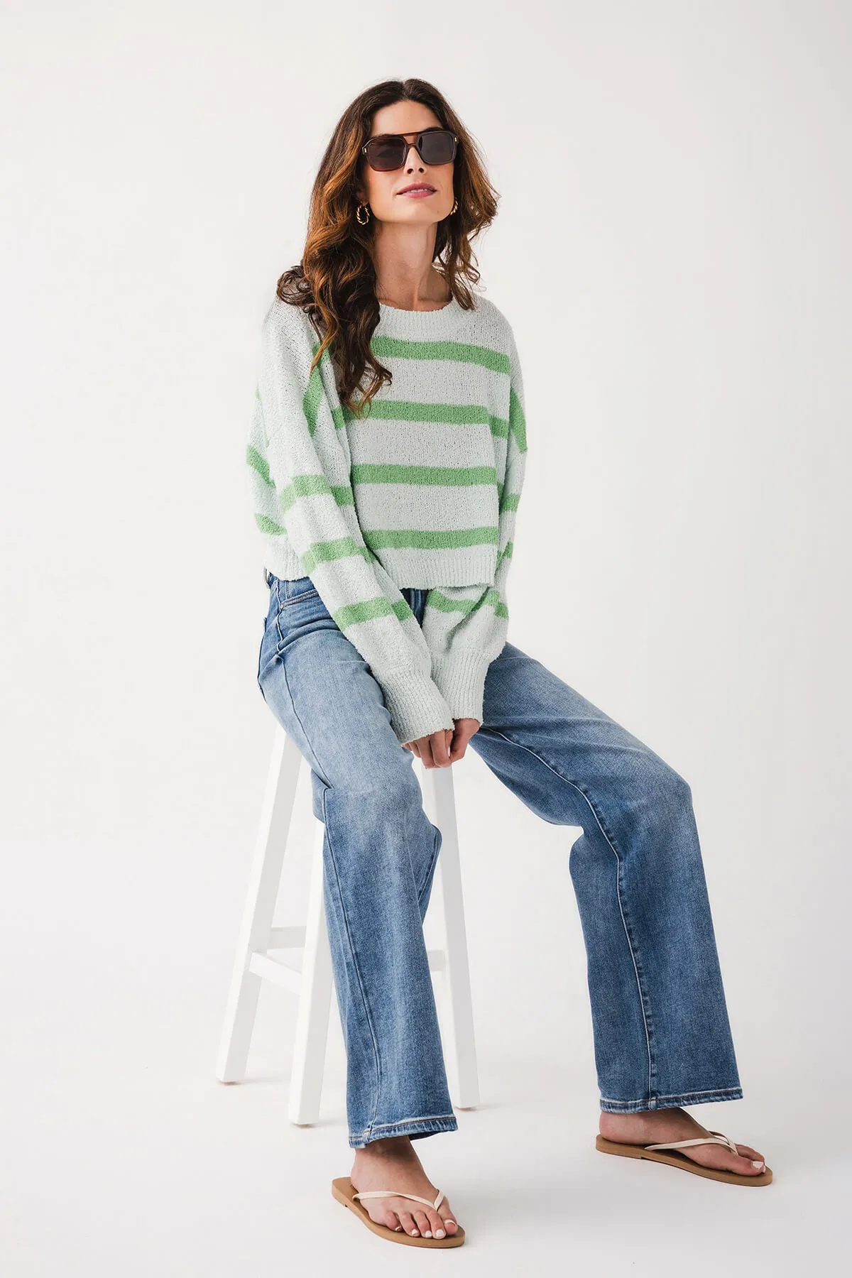 Risen Courtney Midrise Weitbeinjeans