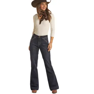 Rock & Roll Cowgirl High-Rise-Hose mit Nieten