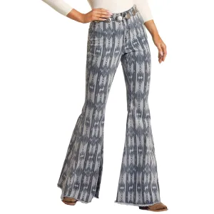Rock & Roll Cowgirl Mittelwaschen Aztec Schlagjeans