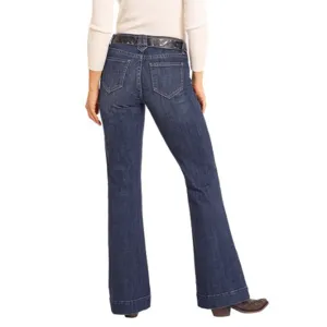 Rock & Roll Denim Diamant Loop Mid Rise Hose