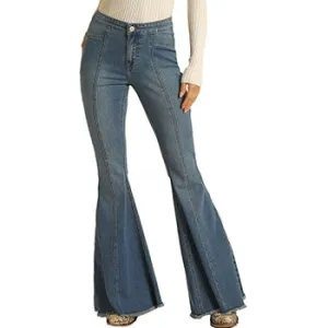 Rock & Roll Junior Fit High Rise Mode Glockenjeans