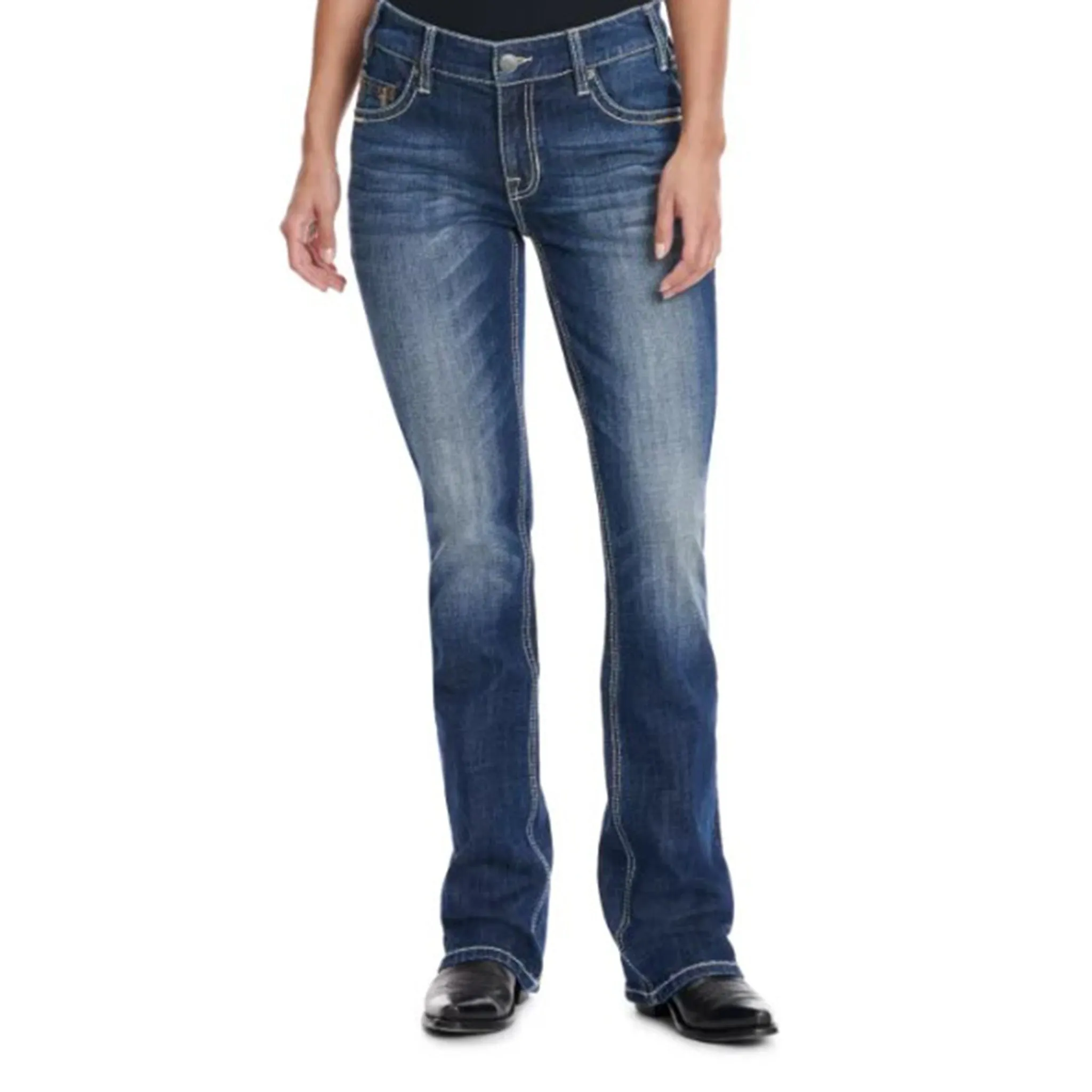 Rock & Roll Damen Med Wash Reitjeans