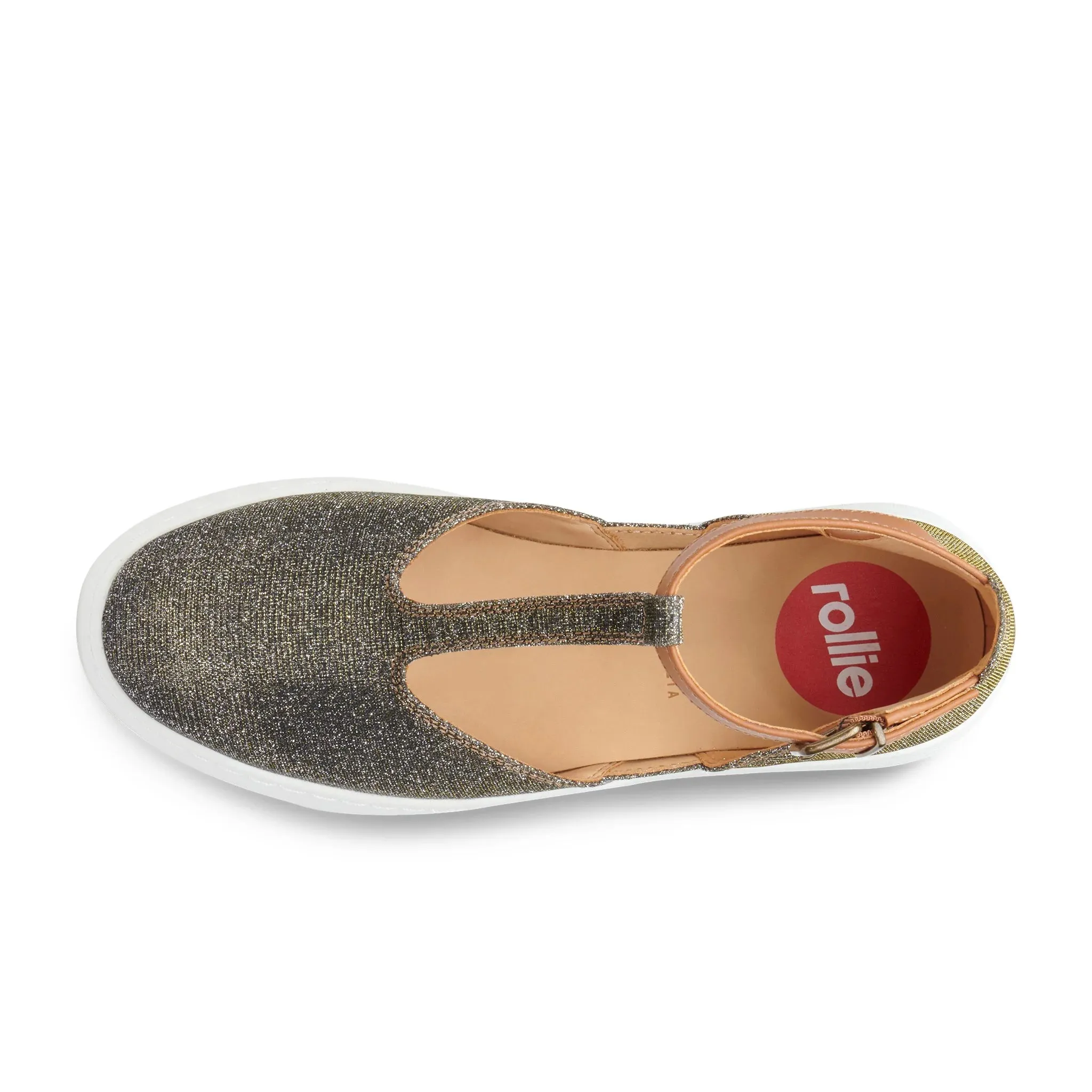 Rollie City T-Bar Glitzer-Tan Schuhe_Rollie