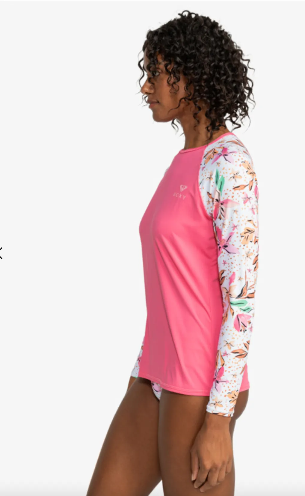 Roxy Bedrucktes Lycra - Langärmeliges Reißverschluss-Rash-Shirt für Damen