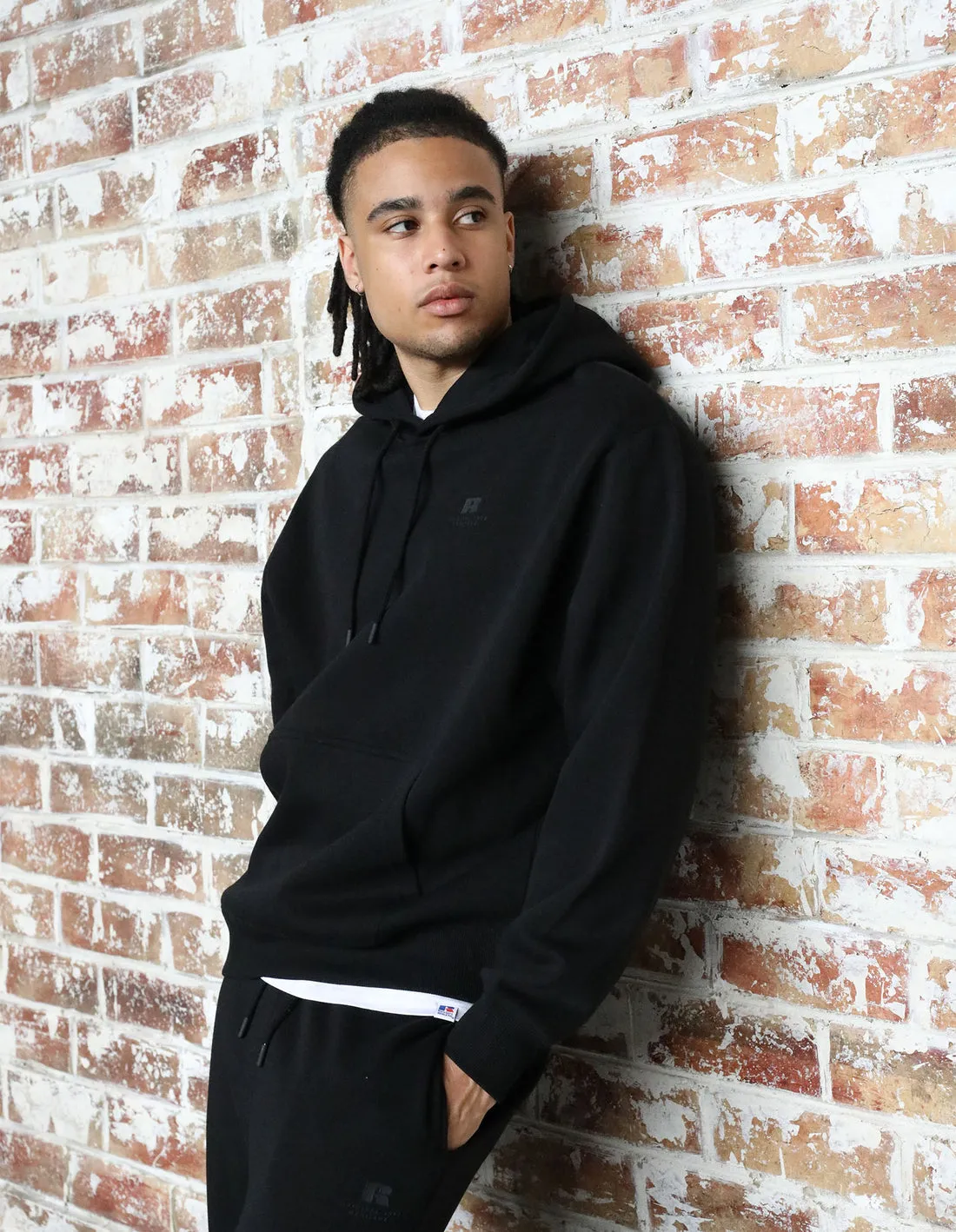 RUSSELL HERREN BROOKLYN SCHWARZE KAPUZENPULLOVER
