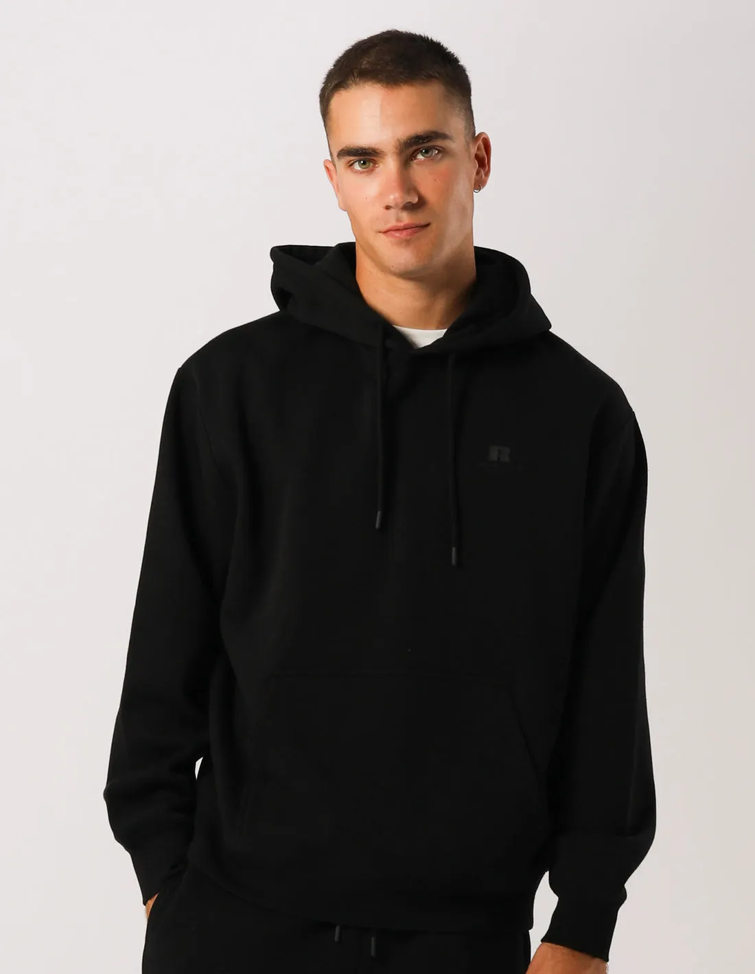 RUSSELL HERREN BROOKLYN SCHWARZE KAPUZENPULLOVER