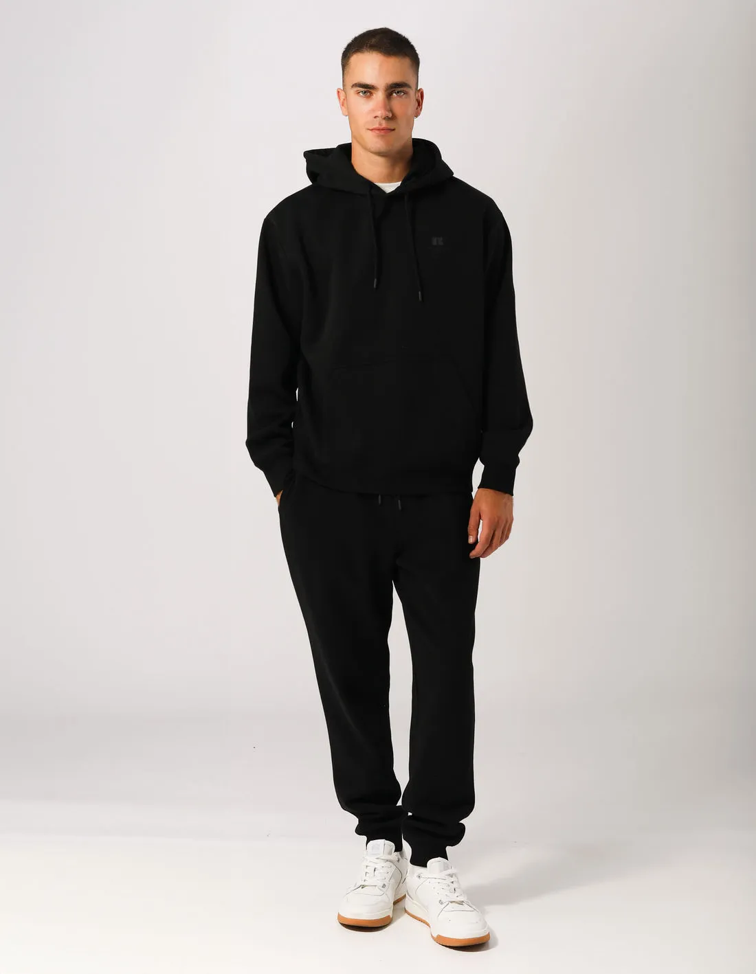 RUSSELL HERREN BROOKLYN SCHWARZE KAPUZENPULLOVER