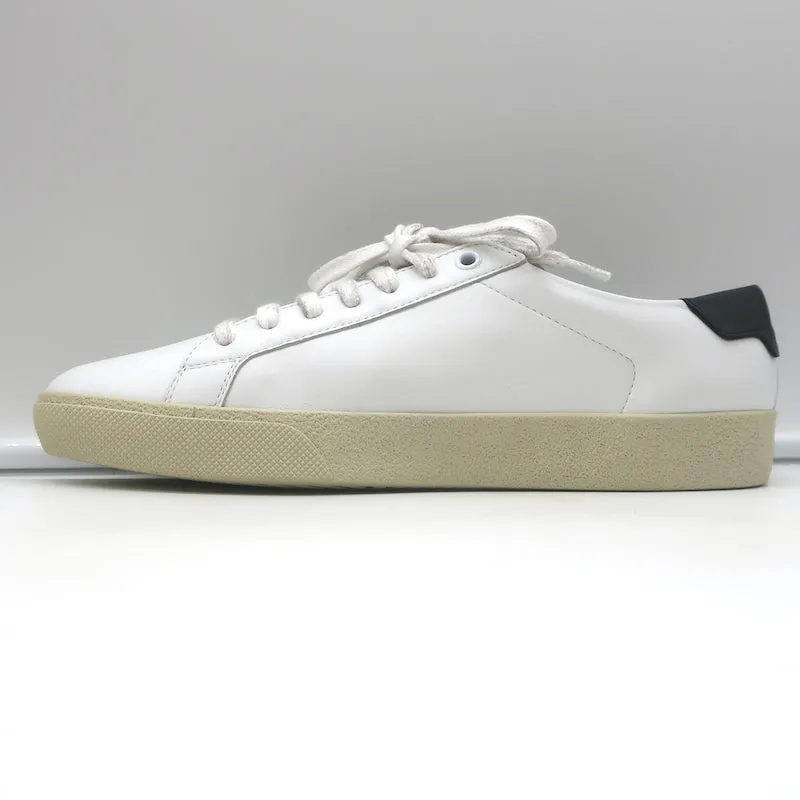 Saint Laurent Court Classic SL/06 Bestickte Low-Top Sneakers Weiß Größe 38 NEU