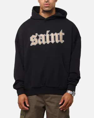 Saint Morta Cambronne Schicht-Boxy-Hoodie Schwarz/Stein