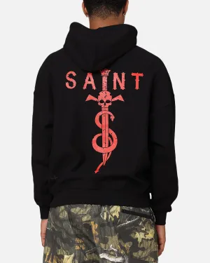Saint Morta Premium Kapuzenpullover Schwarz/Rot
