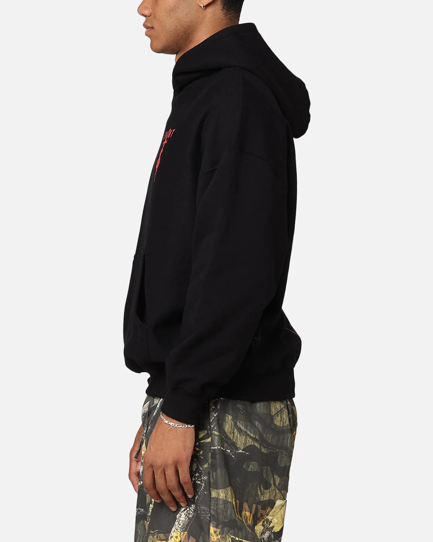 Saint Morta Premium Kapuzenpullover Schwarz/Rot