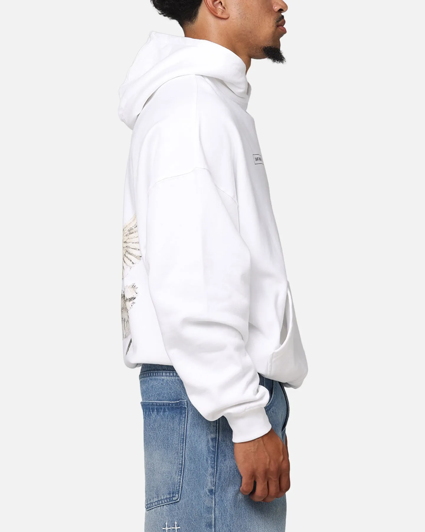 Saint Morta Tauben Vintage Hoodie Weiß