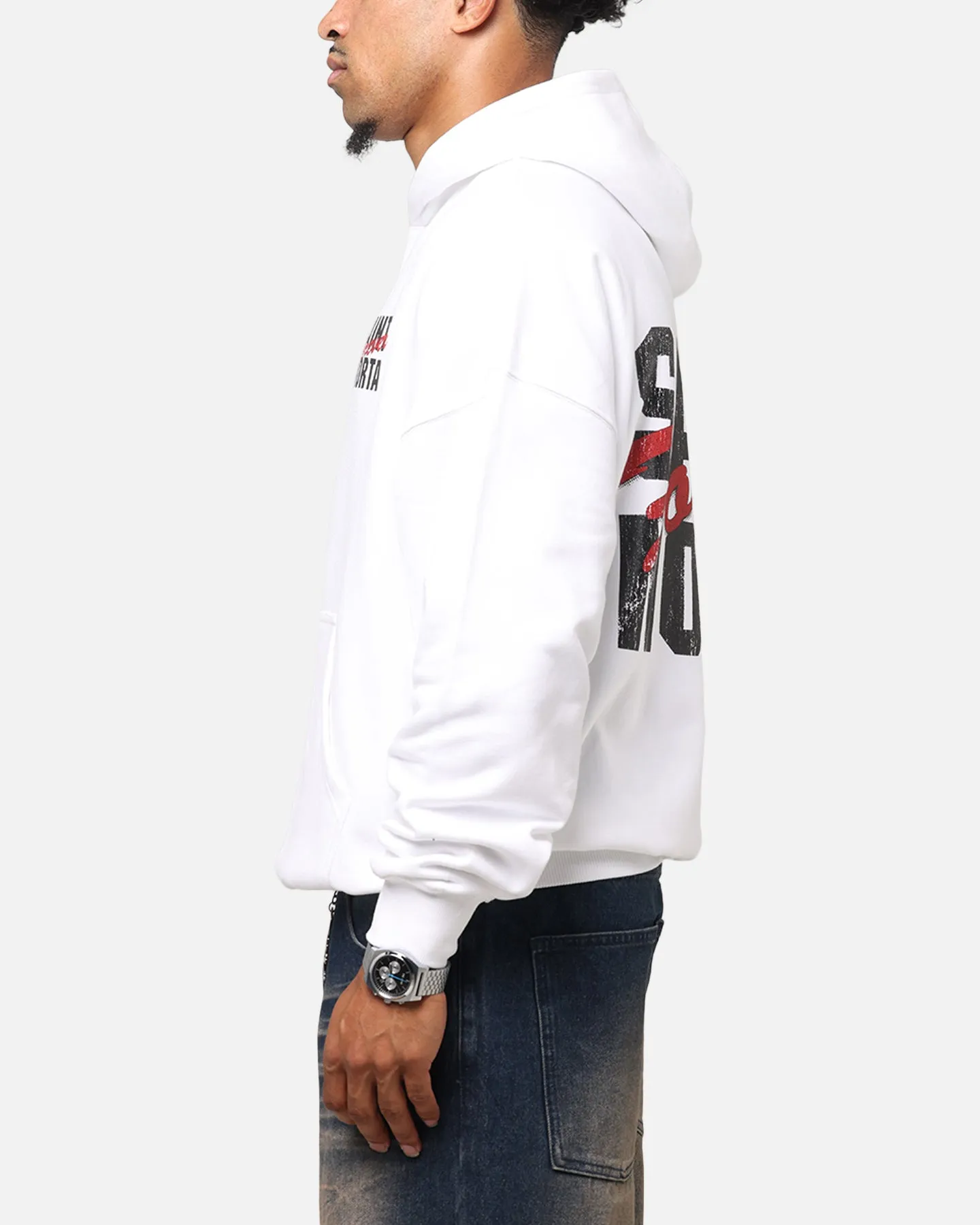 Saint Morta Forever Boxy Hoodie Weiß