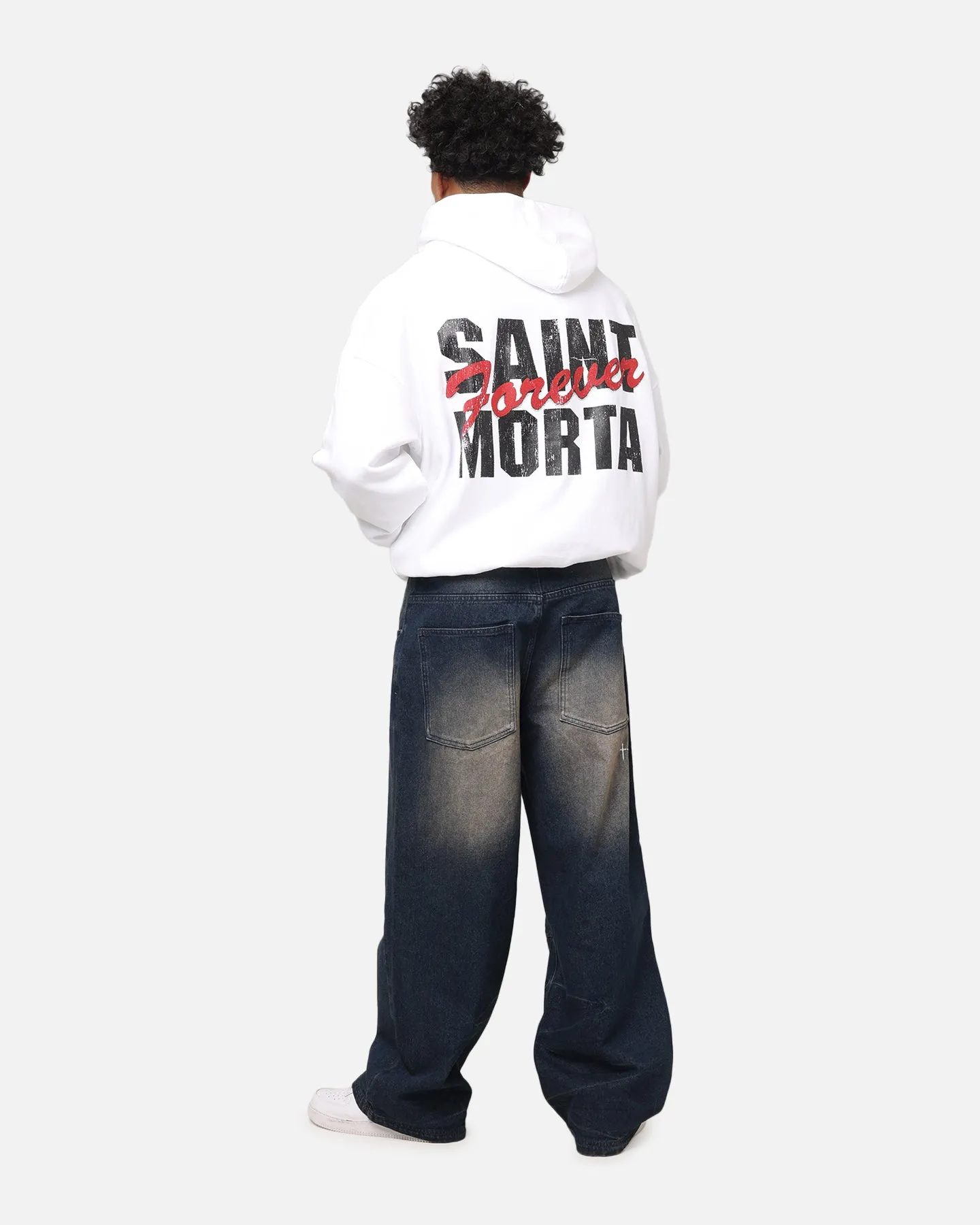 Saint Morta Forever Boxy Hoodie Weiß