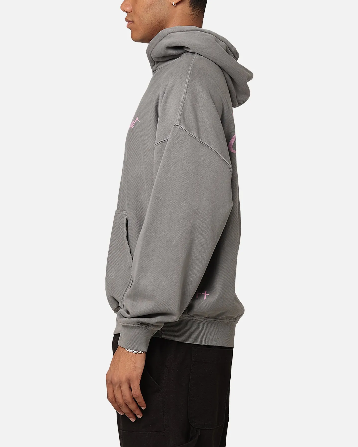 Saint Morta Guardian Premium Hoodie Gewaschener Anthrazit