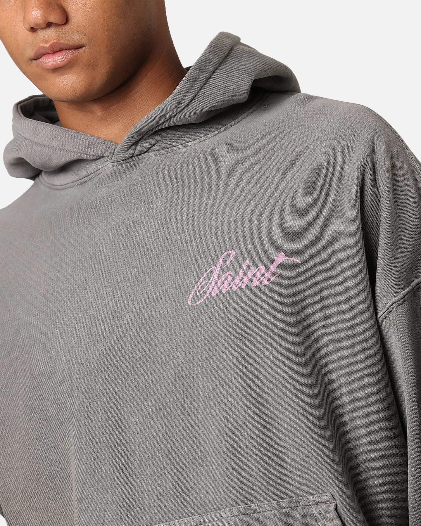 Saint Morta Guardian Premium Hoodie Gewaschener Anthrazit