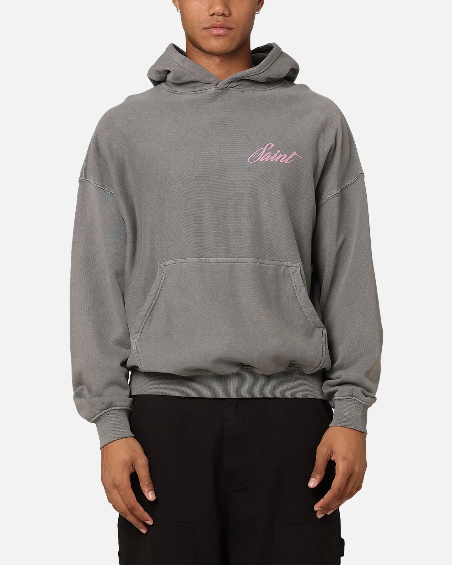 Saint Morta Guardian Premium Hoodie Gewaschener Anthrazit