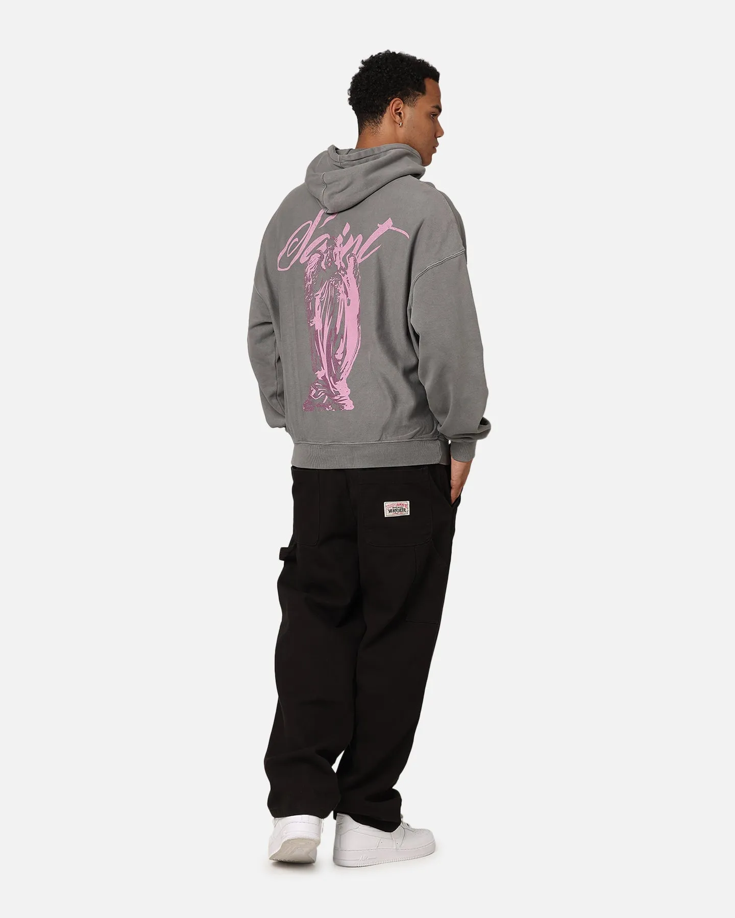 Saint Morta Guardian Premium Hoodie Gewaschener Anthrazit