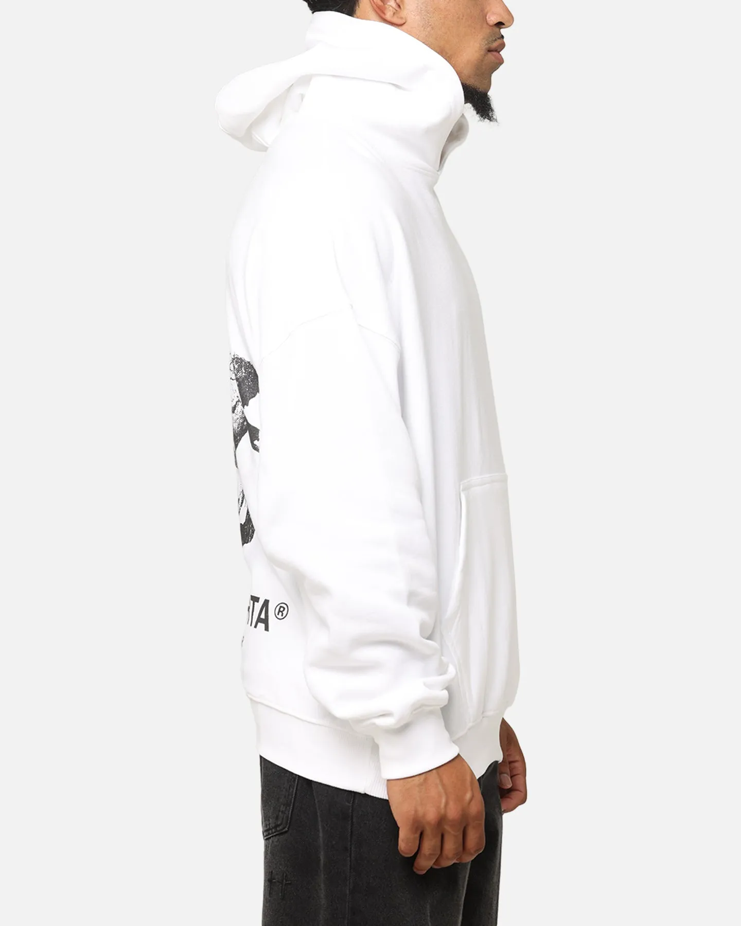 Saint Morta Nichts ist für immer Boxy Hoodie Weiß/Schwarz