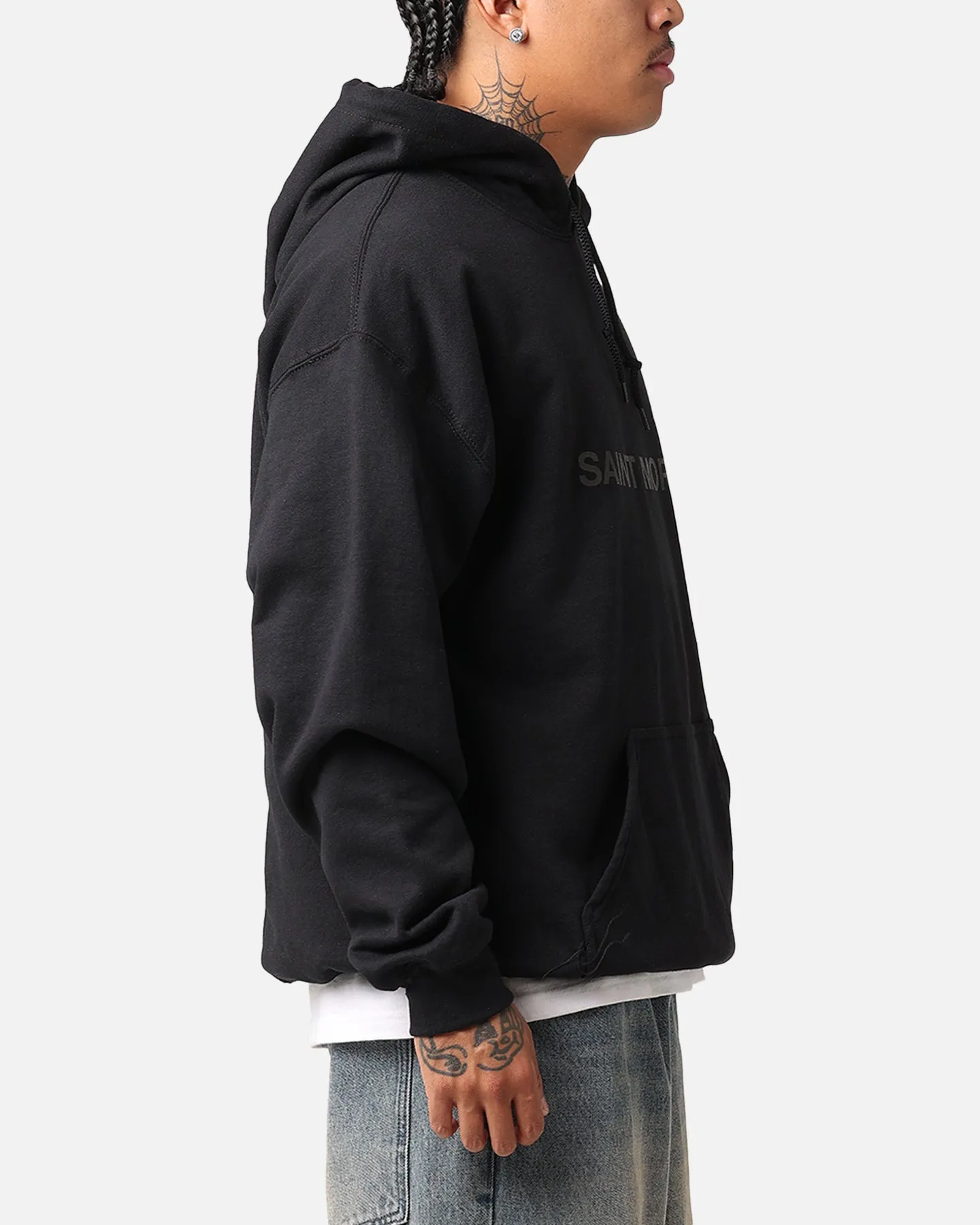 Saint Morta Offizielle Kapuzenjacke Schwarz/Schwarz