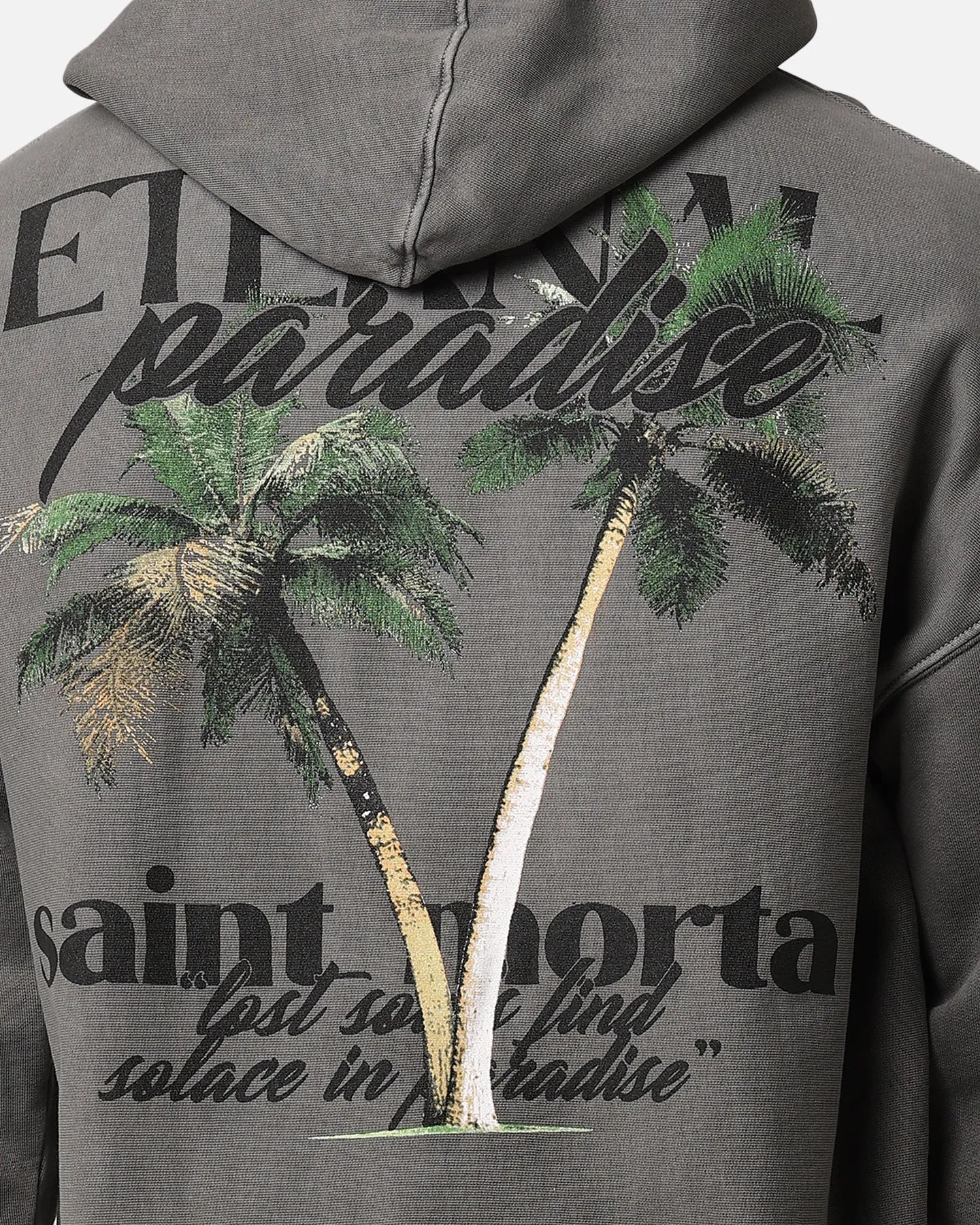 Saint Morta Paradise Hoodie Gewaschener Anthrazit