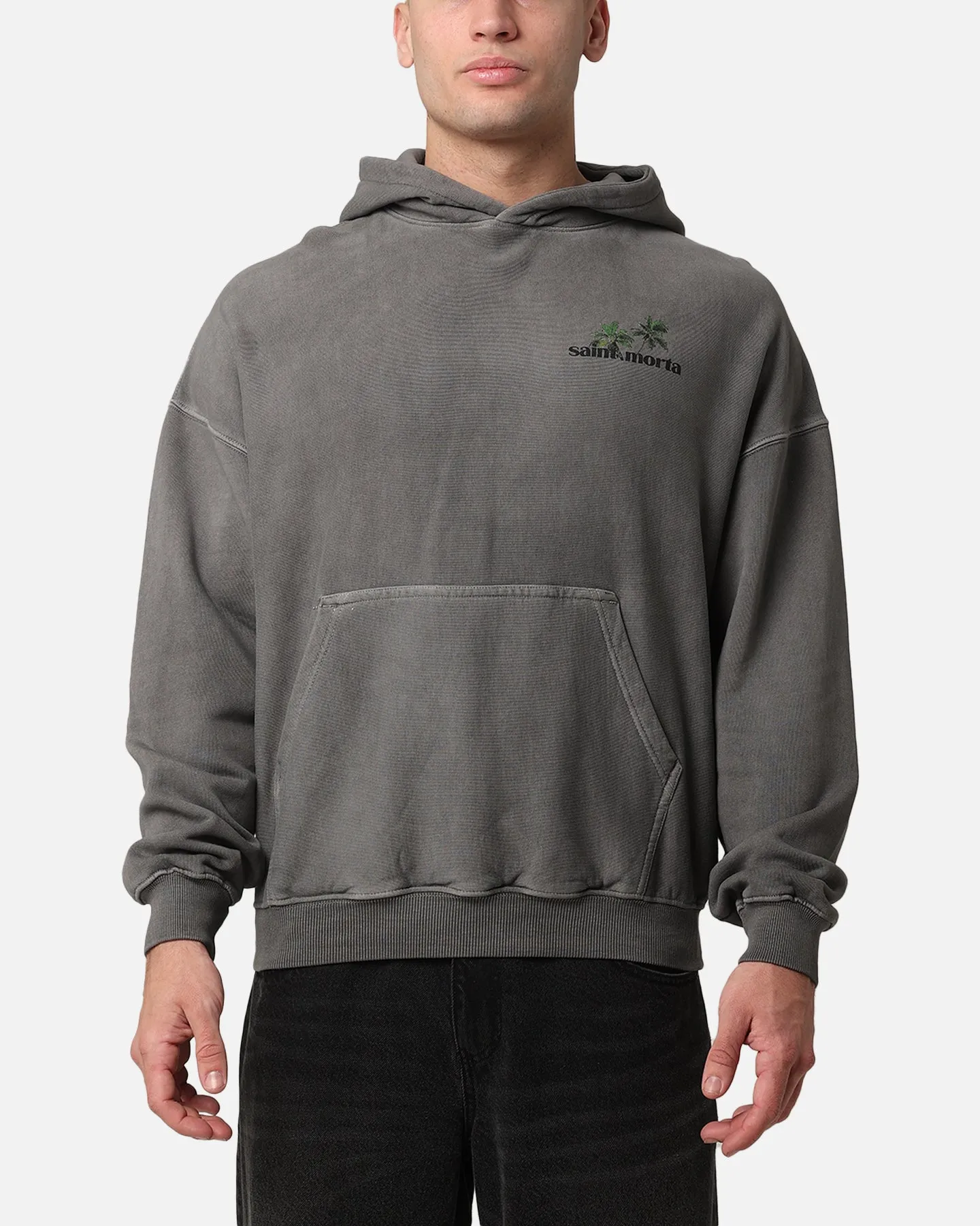 Saint Morta Paradise Hoodie Gewaschener Anthrazit