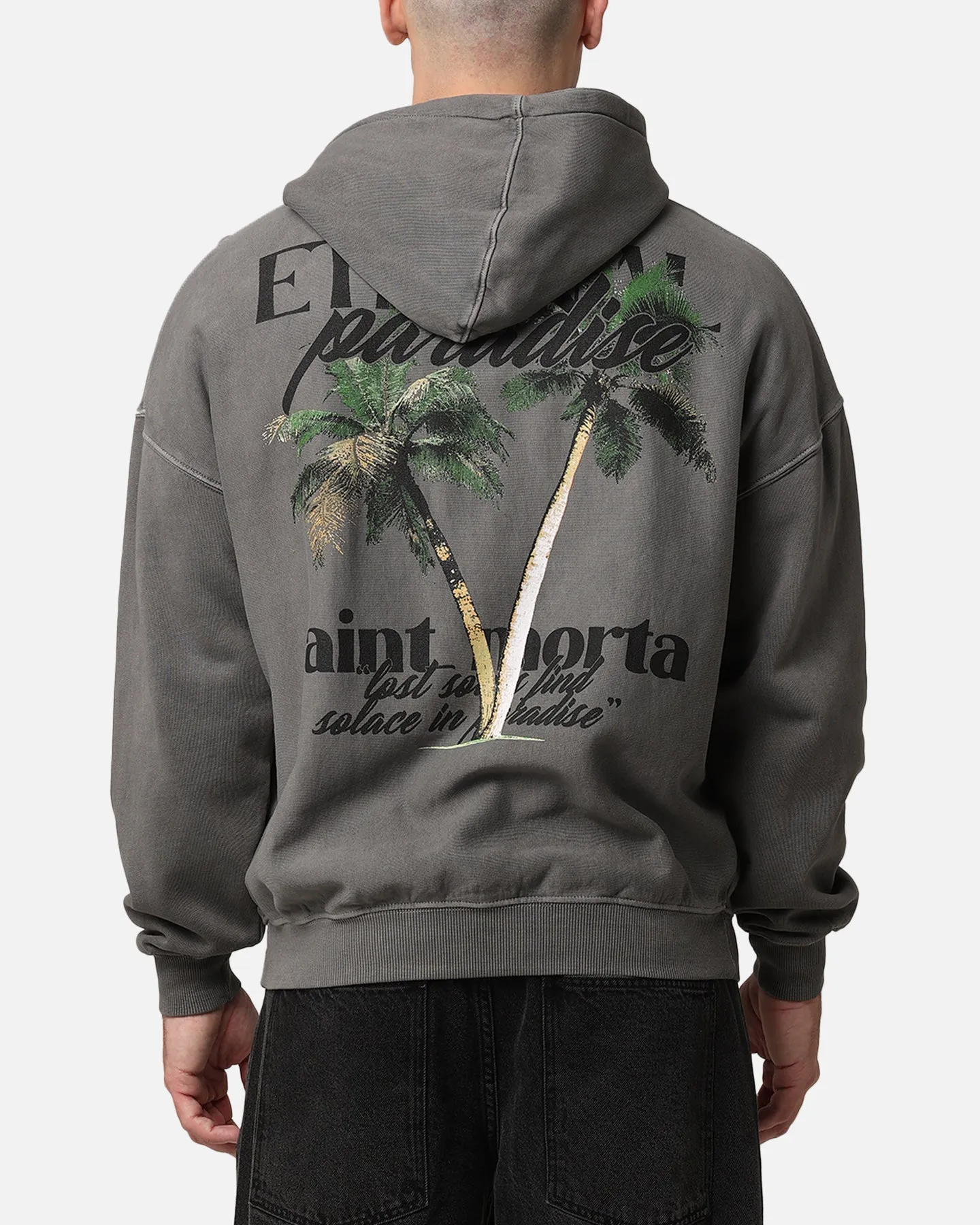Saint Morta Paradise Hoodie Gewaschener Anthrazit